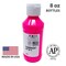 milo Fluorescent Acrylic Paint Set of 6 Colors | 8 oz Bottles | Student Neon Colors Acrylics Painting Pack | Glows UV in Black Light | Non-Toxic Art & Craft Paints for Artists, Kids, & Hobby Painters | Made in USA